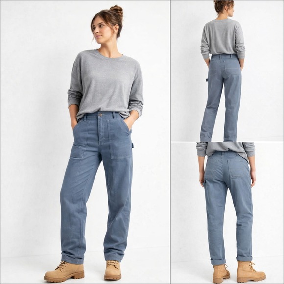 NWT Utilitarian Chic High Rise Straight Leg Carpenter Utility Pants 18 Y2K Chic - Picture 3 of 8